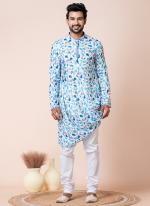 Cotton Multi Festival Wear Printed Readymade Kurta Pajama